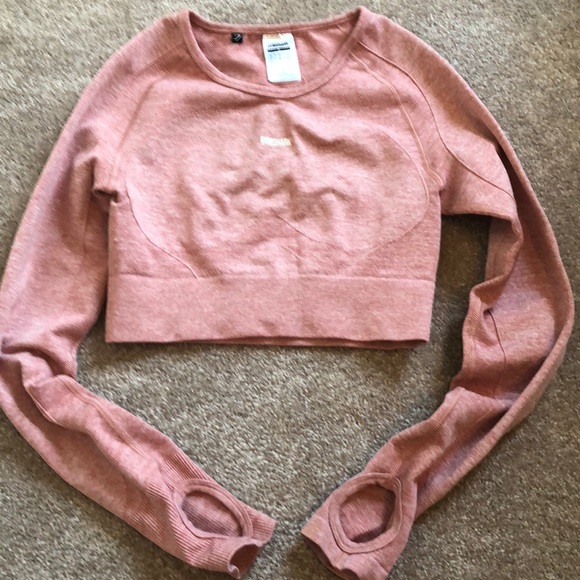 Gymshark Tops - Gymshark Flex Crop Top Pink Sz S